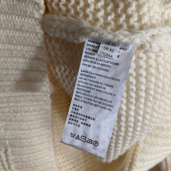 NEW Free People Dream Cable Crewneck Sweater In Cream - Picture 6 of 8